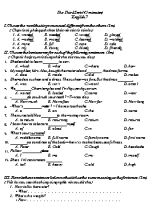 Đề kiểm tra 45 phút môn Tiếng Anh Khối 7